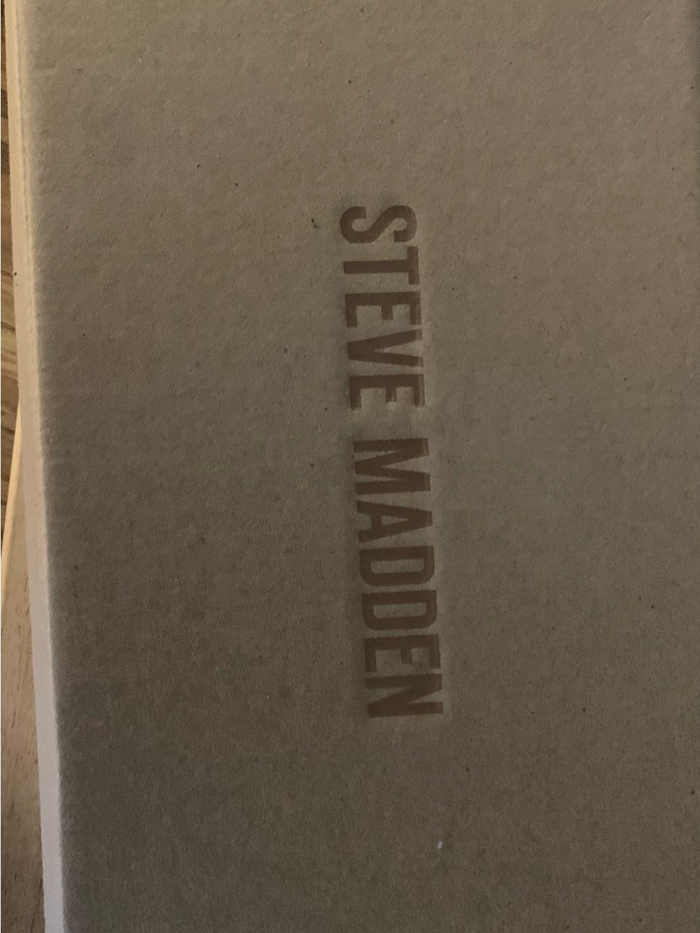 Box with brand label